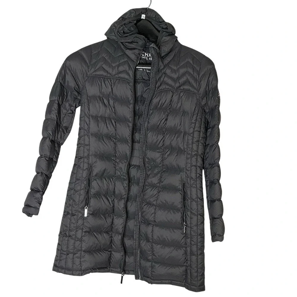 MICHAEL Michael‎ Kors Packable Down Fill Hooded Puffer Coat Black Size S